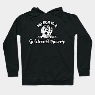 Cute Golden Retriever Mom Goldie Dad Love Dog Puppy Hoodie